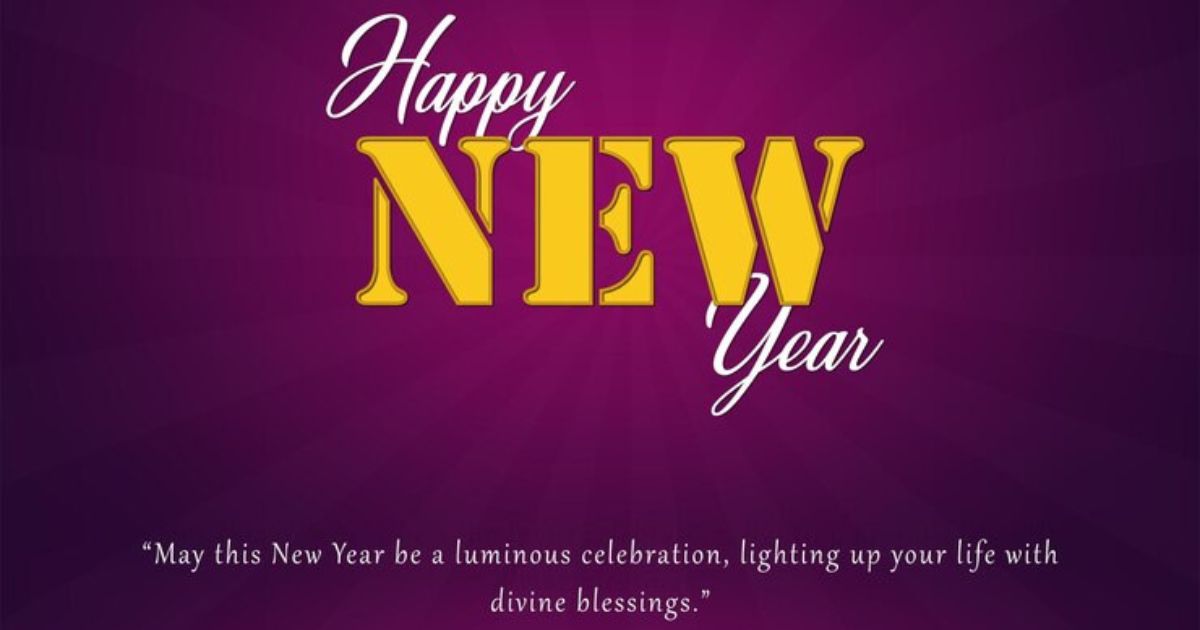 Happy New Year 2025 shayari image with emotional quote and colorful design, perfect for sharing warm wishes and blessings on social media or messaging platforms.